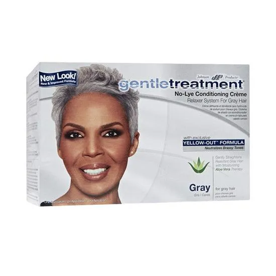 Johnson Products Gentle Treatment No Lye Conditioning Creme Relaxer For Grey Hair