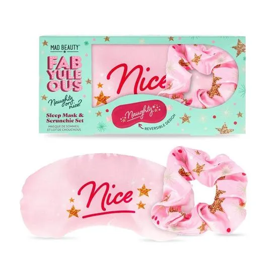 Mad Beauty FabYuleOus Sleep Mask & Scrunchie Set