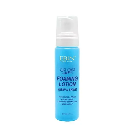 Ebin New York Curl & Twist Foaming Lotion Wrap N Shine