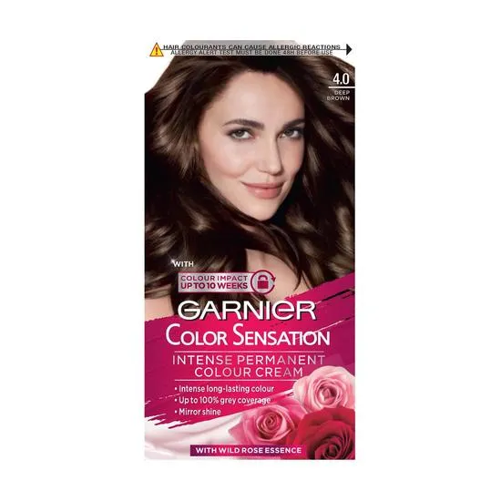 Garnier Colour Sensation Intense Permanent Colour Cream 4.0 Deep Brown