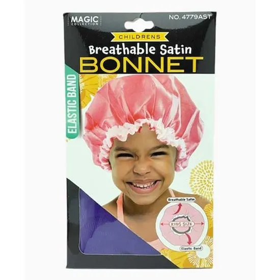 Magic Collection Childrens Breathable Satin Bonnet 4779AST