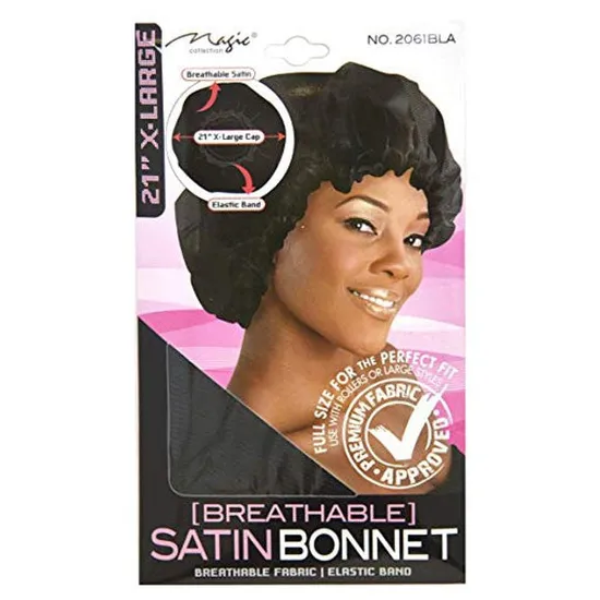 Magic Collection Breathable Satin Bonnet 2061BLA