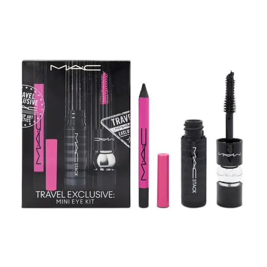 MAC Black Mac Stack Mascara & Eyeliner Travel Eye Kit