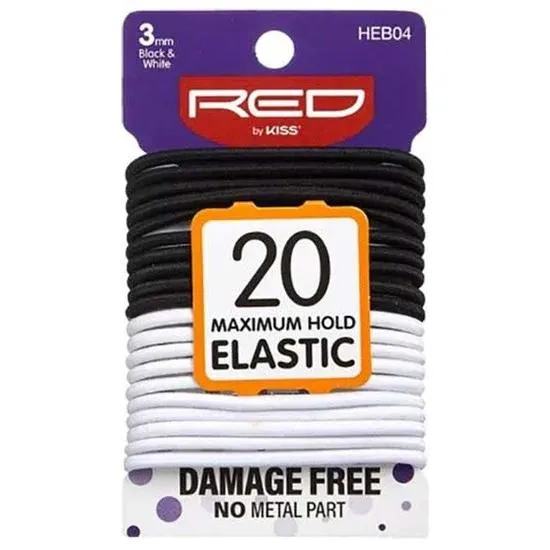 Kiss Black & White 20 Maximum Hold Elastic