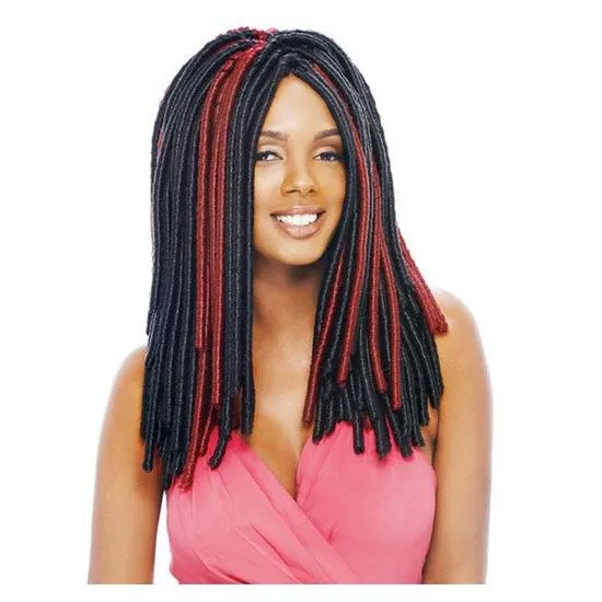 Janet Collection Noir 2 X Value Pack Synthetic Softex Dread Loc Braid 1B/Bg