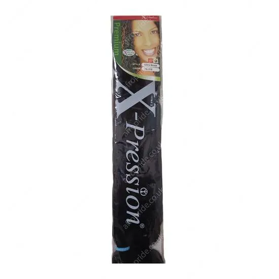 X Pression Synthetic Ultra Braid X-Pression Ultra Hair Braid Extension 1B/99J
