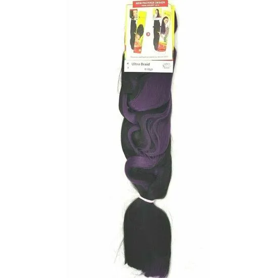 X Pression Synthetic Ultra Braid X-Pression Ultra Hair Braid Extension 1B/Violet