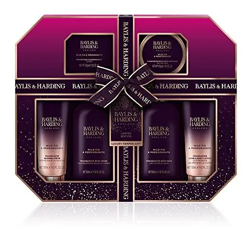 Baylis & Harding Limited Edition Wild Fig & Pomegranate Ultimate Luxury Pamper Bathing Gift Set