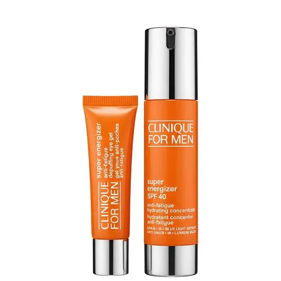 Clinique Super Energizer Bundles Duo: Mens Super Energizer Depuffing Eye Gel + Super Energizer SPF 40