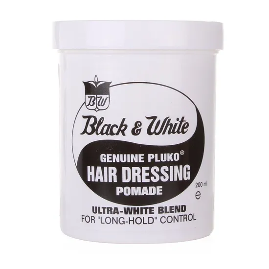 Black & White Genuine Pluko Hair Dressing Pomade