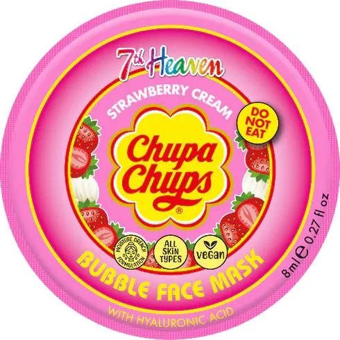 7th Heaven Chupa Chups Strawberry Cream Bubble Mask