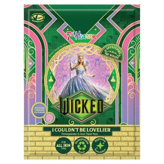 7th Heaven Wicked Glinda I Couldn't Be Lovier Pomegranate & Acai Sheet Face Mask