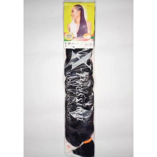 X Pression Synthetic Ultra Braid X-Pression Ultra Hair Braid Extension 1B