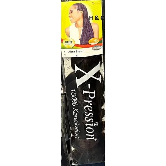 X Pression Synthetic Ultra Braid X-Pression Ultra Hair Braid Extension 33