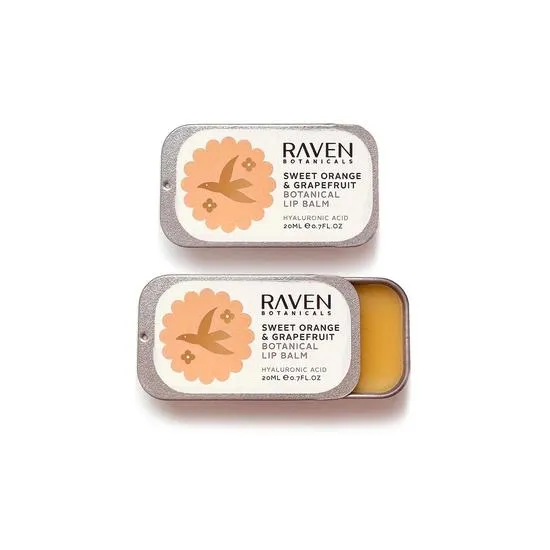 Raven Botanicals Botanical Lip Balm Sweet Orange & Grapefruit