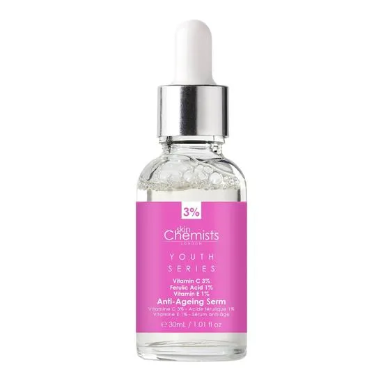 skinChemists Anti-Ageing Serum Vitamin C 3%, Ferulic Acid 1%, Vitamin E 1%