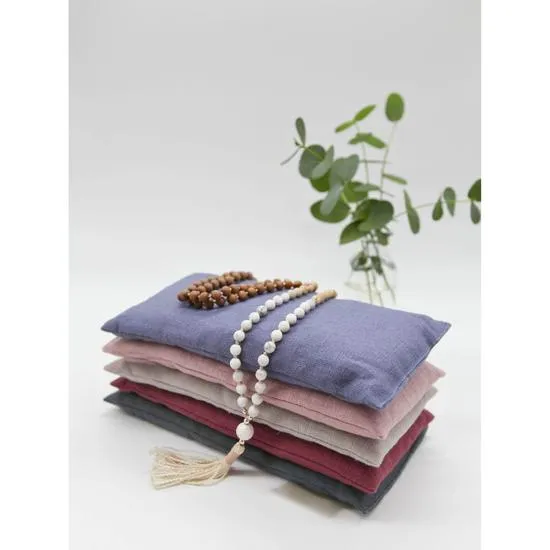 The Norfolk Eye Pillow Company Pure Linen & Norfolk Lavender Eye Pillow Red / Lavender