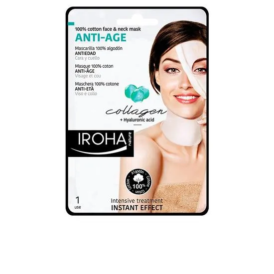 Iroha Nature Anti Age Cotton Face & Neck Mask