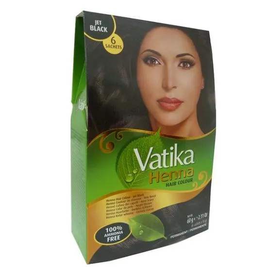 Dabur Vatika Jet Black Henna Hair Colour Powder