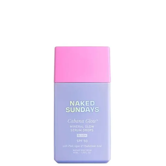 Naked Sundays Cabana Glow Mineral Glow Serum SPF 50 Blush Drops