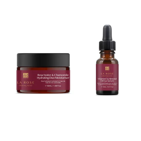 Dr Botanicals Anti-Ageing La Rose Francaise Duo Moisturiser & Eye Serum Kit