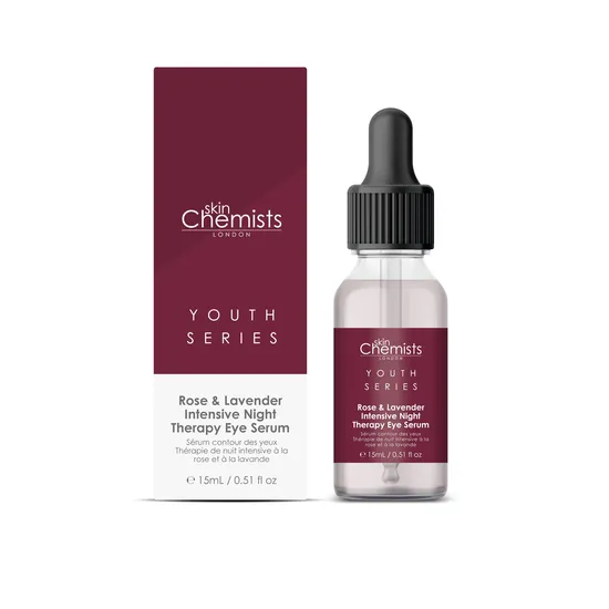 skinChemists Rose & Lavender Intensive Night Therapy Eye Serum