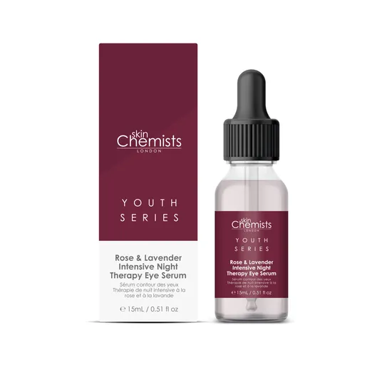 skinChemists Rose & Lavender Intensive Night Therapy Eye Serum