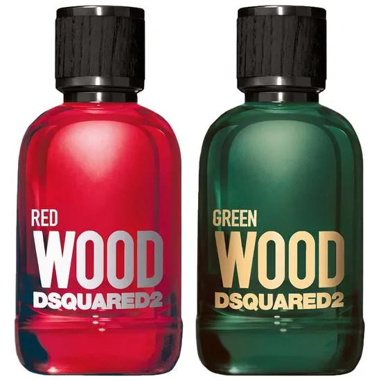 Dsquared2 Duo: Red Wood Eau De Toilette & Green Wood Eau De Toilette
