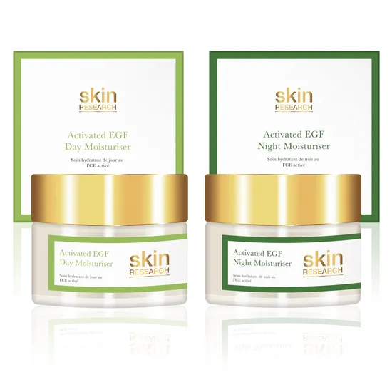 Skin Research Anti-Ageing Activated EGF Day & Night Moisturiser Gift Set