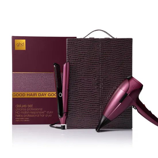 ghd Deluxe Helios Hair Dryer & Chronos Straightener Gift Set