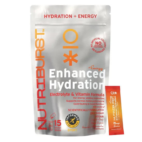 Nutriburst Enhanced Hydration + Energy Mixed Fruit Flavour Sachets