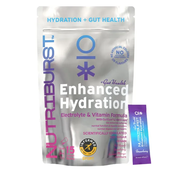 Nutriburst Enhanced Hydration + Gut Health Mixed Fruit Flavour Sachets