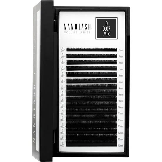 Nanolash Volume Lashes 0.07 D, Mix 6-13Mm