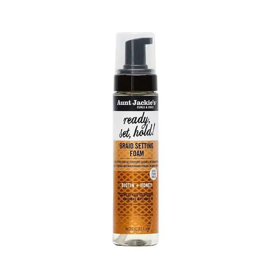 Aunt Jackie's Ready Set Hold Braid Setting Foam Biotin & Honey