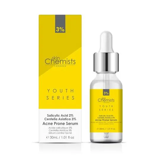 skinChemists Acne Prone Serum Salicylic Acid 2%, Centella Asistica 3%