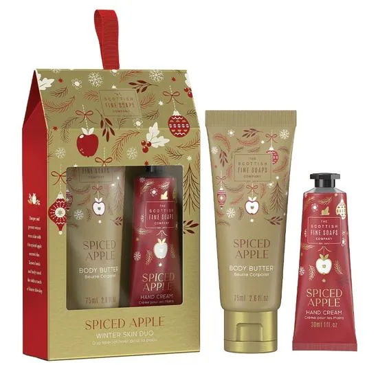 Scottish Fine Soaps Spiced Apple Winter Skin Duo