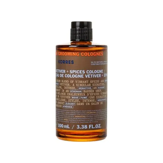 Korres Athenian Grooming Vetiver + Spices Eau De Cologne