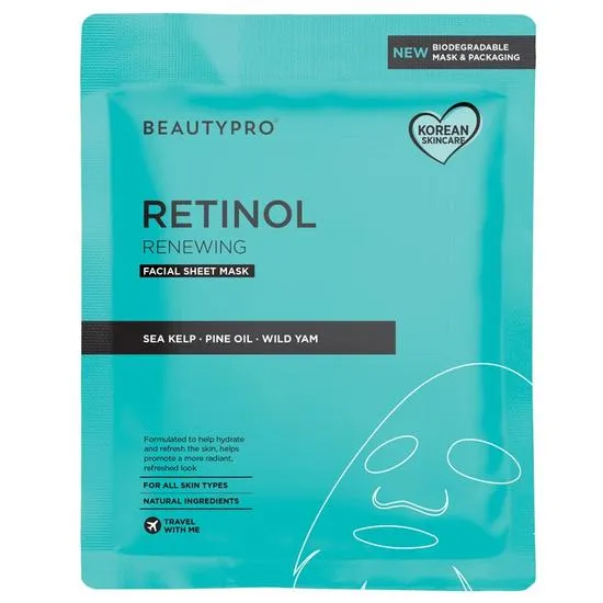 BeautyPro Retinol Anti-Ageing Facial Sheet Mask