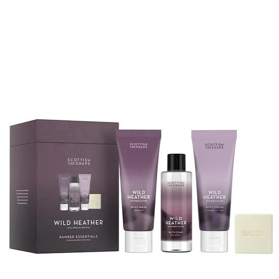 Scottish Fine Soaps Wild Heather Pamper Essentials Set
