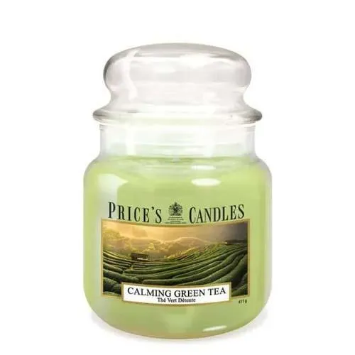Price's Candles Prices Candles Medium Jar Calming Green Tea