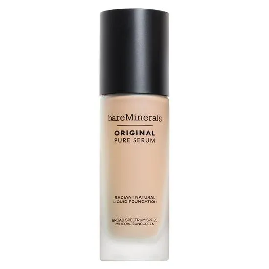 Bareminerals Original Pure Serum Radiant Natural Liquid Foundation Mineral Spf 20 Fair Cool 1.5