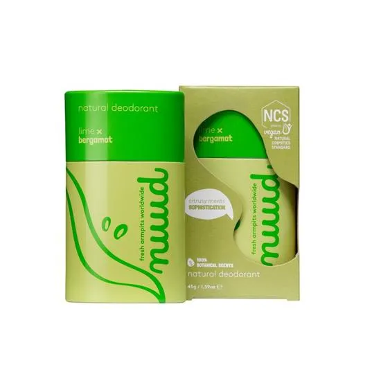 Nuud Natural Lime x Bergamot Stick Vegan Deodorant