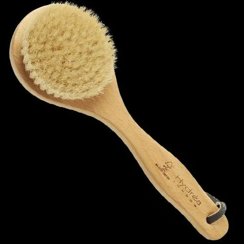 Hydrea London Classic Short Handle Body Brush With Natural Bristles