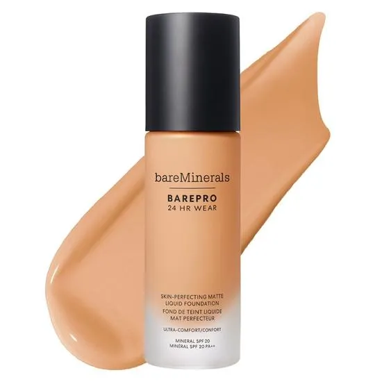 Bareminerals Barepro 24Hr Matte Comfort Liquid Foundation Mineral Spf 20 Med. 30 Warm