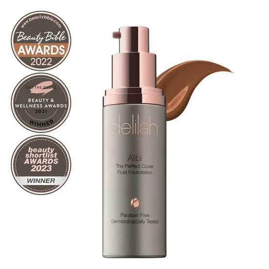 Delilah Alibi The Perfect Cover Fluid Foundation Umber