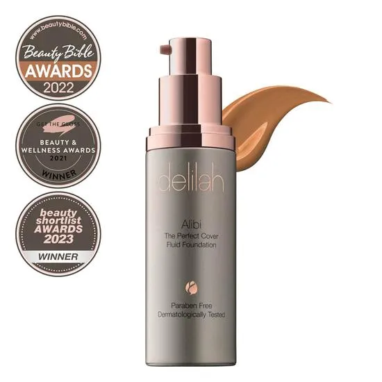 Delilah Alibi The Perfect Cover Fluid Foundation Tawny