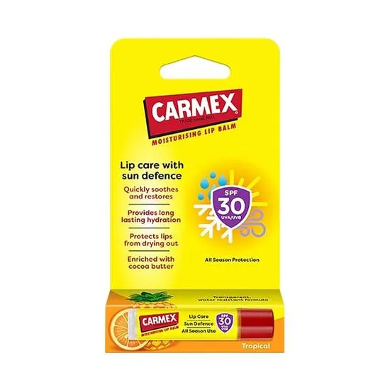 Carmex Moisturising Lip Balm Tube Tropical