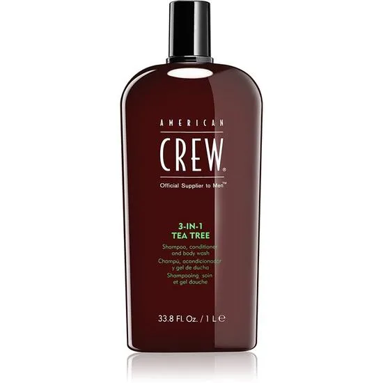 American Crew Hair & Body 3-IN-1 Tea Tree Shampoo, Conditioner & Shower Gel