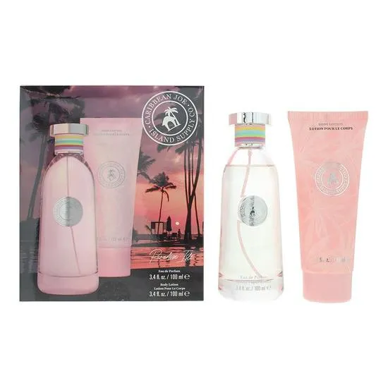 Caribbean Joe Paradise Isle Eau De Parfum 100ml Gift Set