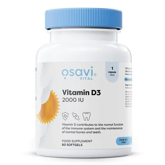 Osavi Vitamin D3 2000iu Softgels